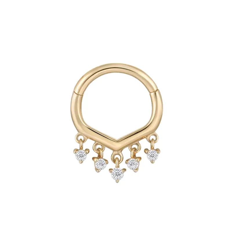 Buddha Jewelry 14K Solid Gold Guestlist Clicker Ring