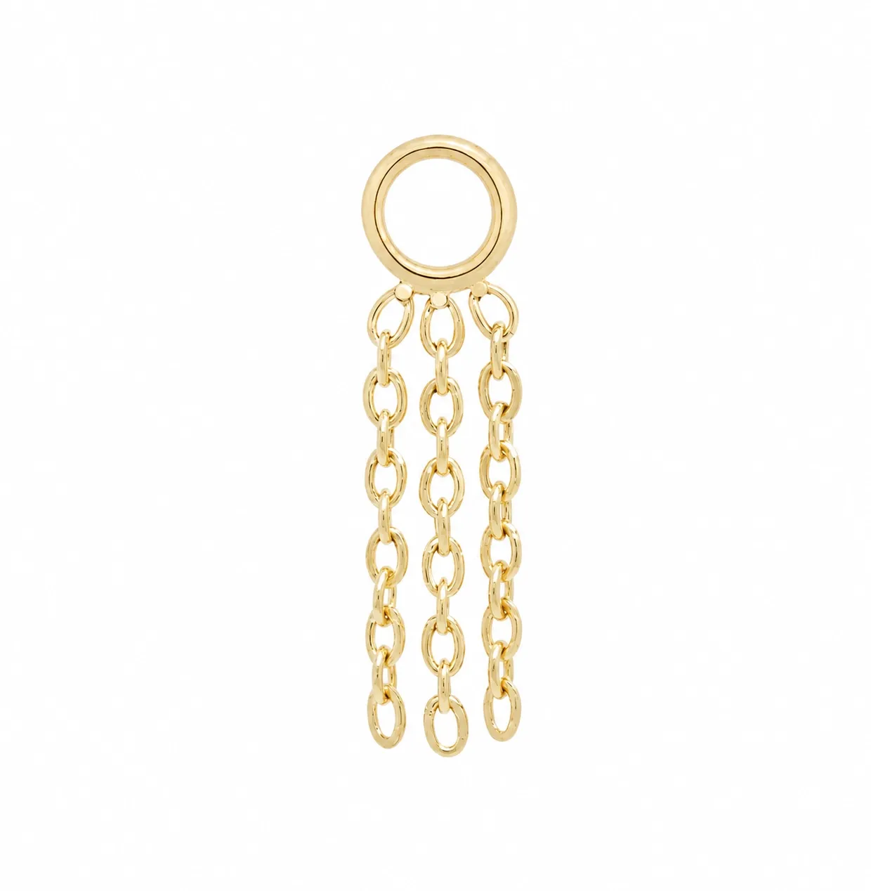 Tether 14K Solid Yellow Gold Fringe Charm Tether 14K Solid Yellow Gold Fringe Charm