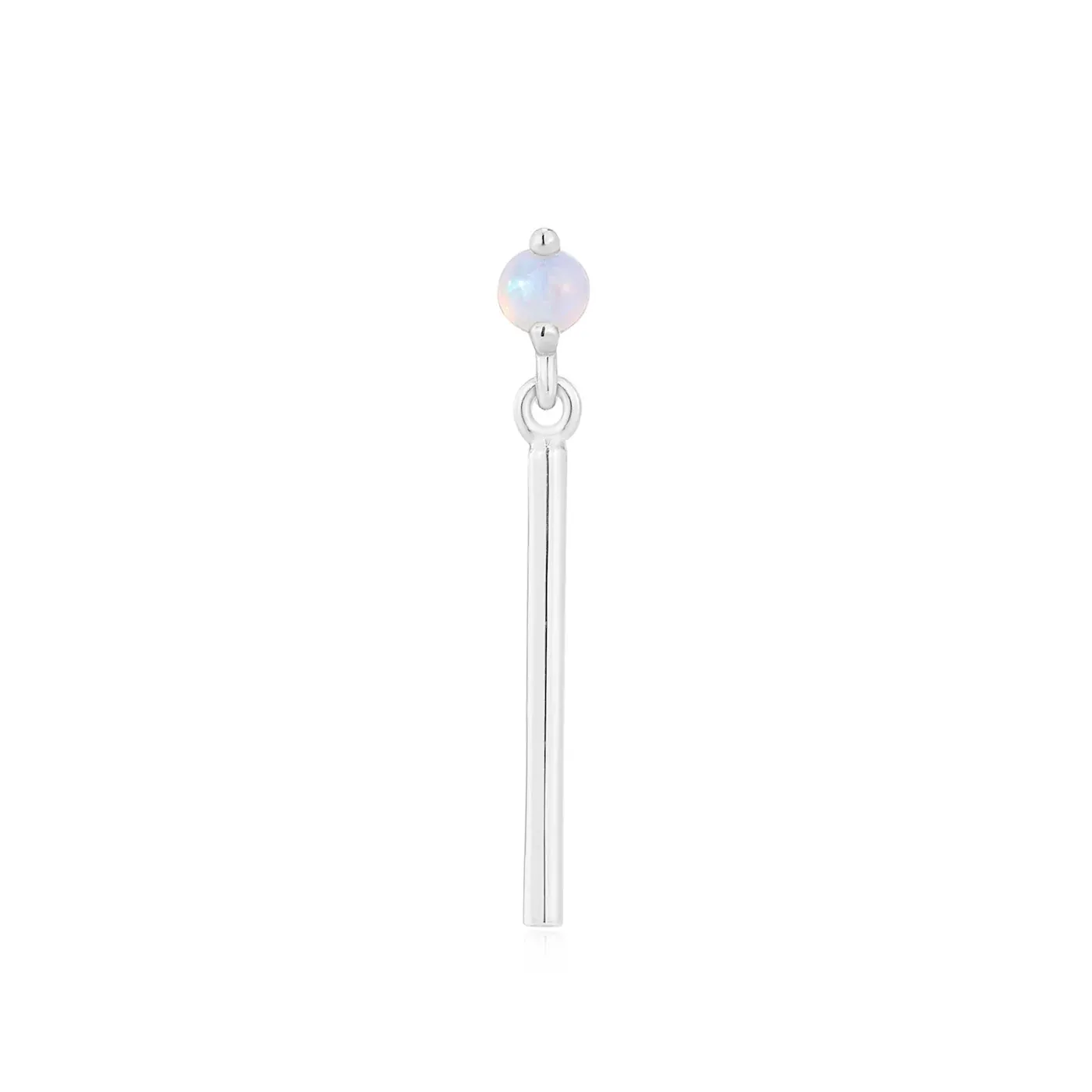 Ember Solid 14K White Gold Marylin - White Opal Ember Solid 14K White Gold Marylin - White Opal