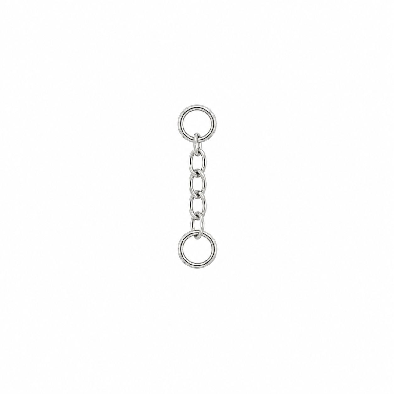 Alchemy Adornment 14K Solid White Gold Cable Chain