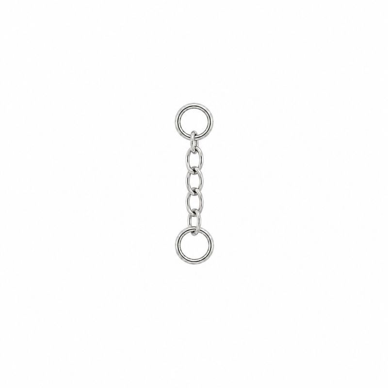 Alchemy Adornment 14K Solid White Gold Cable Chain