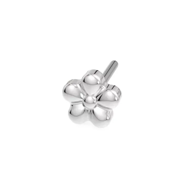 Leroi 14K solid White Gold Threadless End - Buttercup Leroi 14K solid White Gold Threadless End - Buttercup