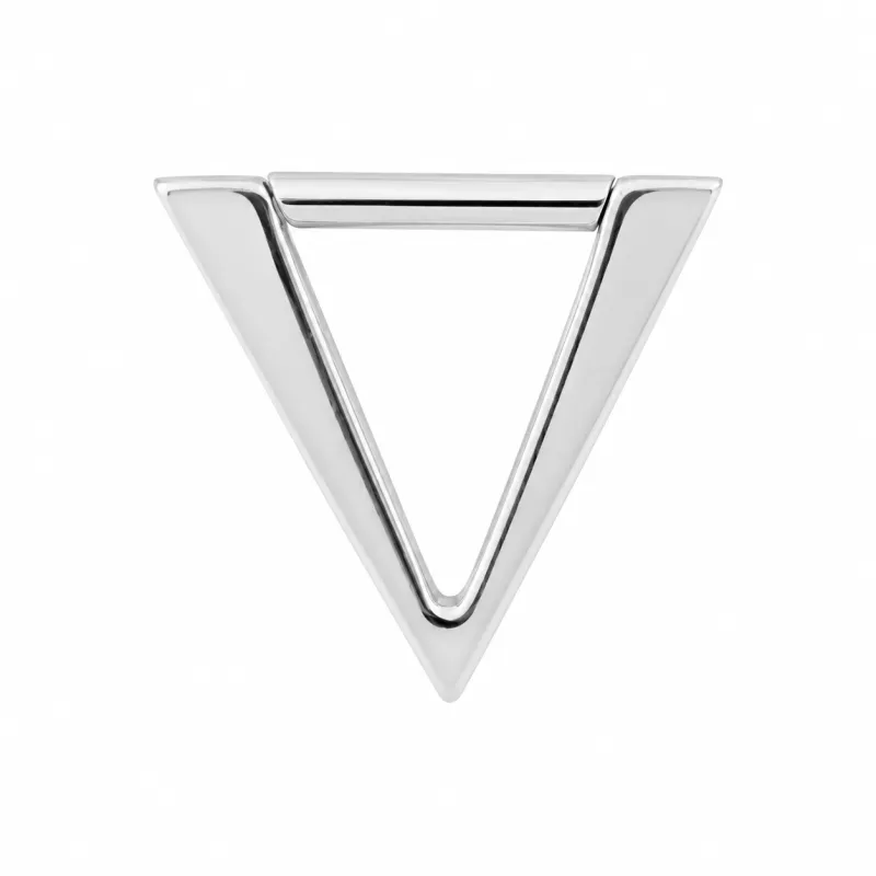 Leroi 14K Solid White Gold Clicker Ring