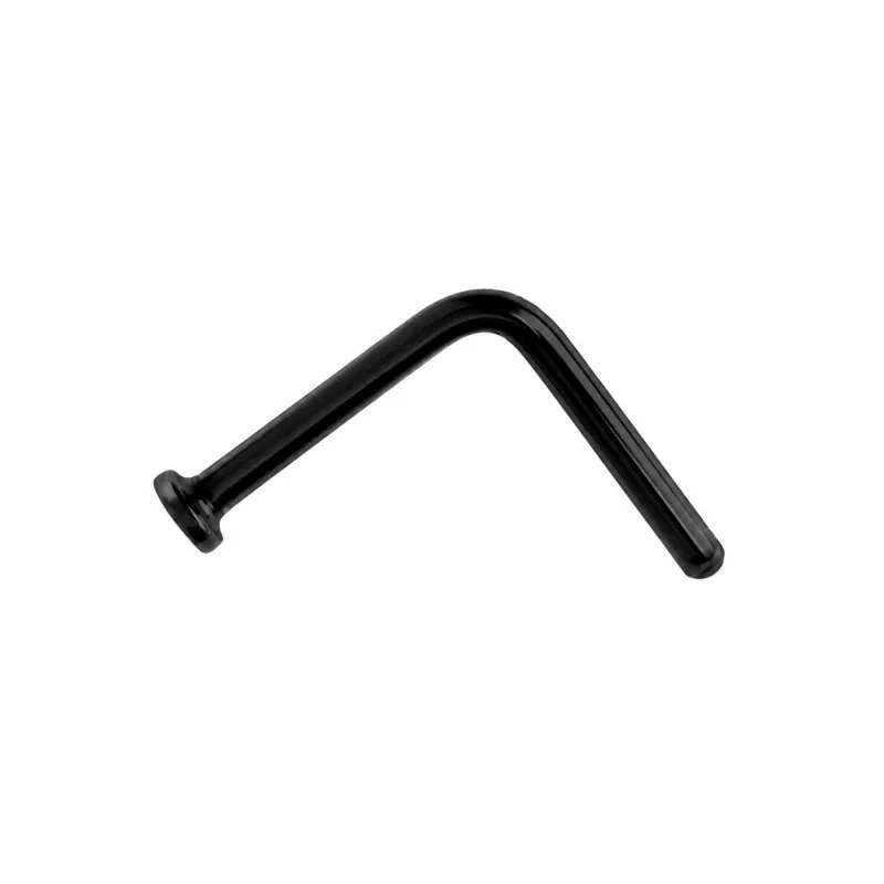 Glass Nostril Retainer - Black