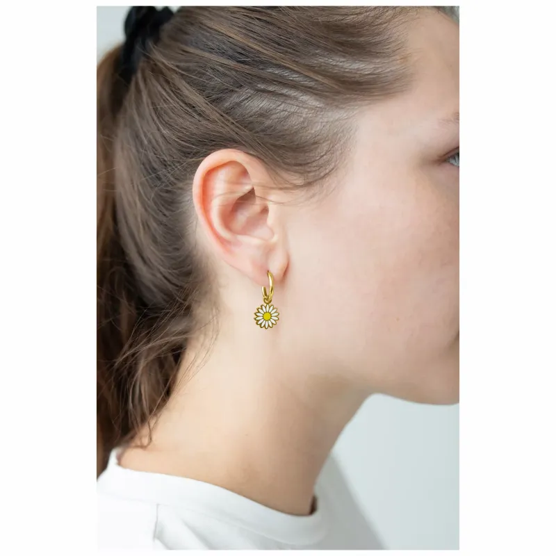 Little Hoops - Gold Daisy