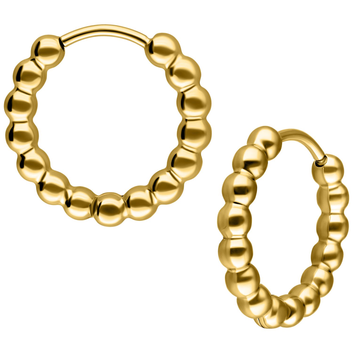 Little Hoops - Gold Bubbles Little Hoops - Gold Bubbles