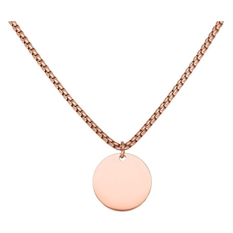 Simplicity Necklace - Rosegold Disc