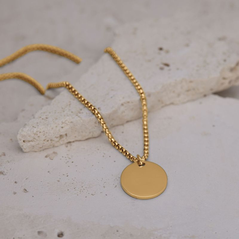Simplicity Necklace - Gold Disc