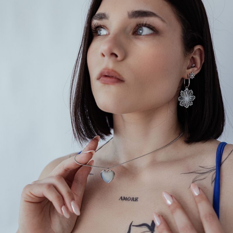 Simplicity Necklace - Rosegold Heart