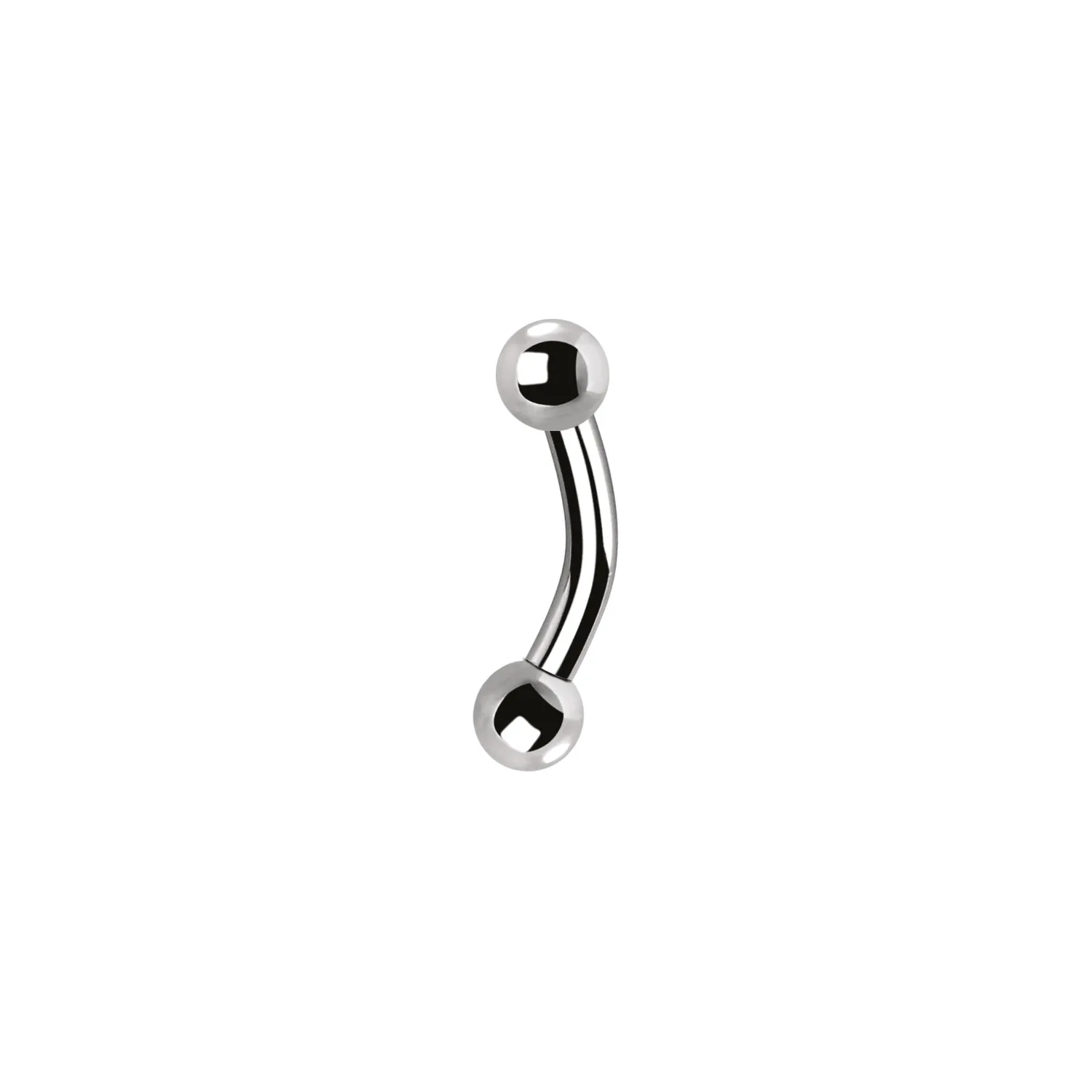 Titanium Internally Threaded Curved Barbell