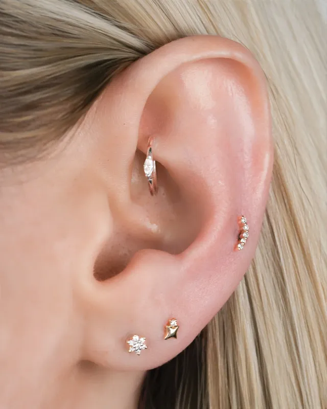 Buddha Jewelry  - Star Stuff Threadless End with Diamond