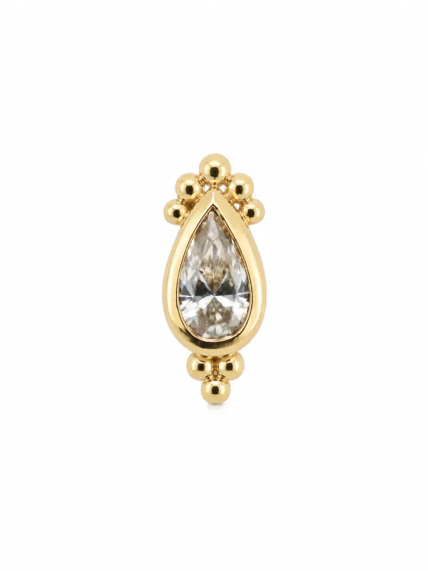 Alchemy Adornment 14K Solid Yellow Gold Amrit threadless end