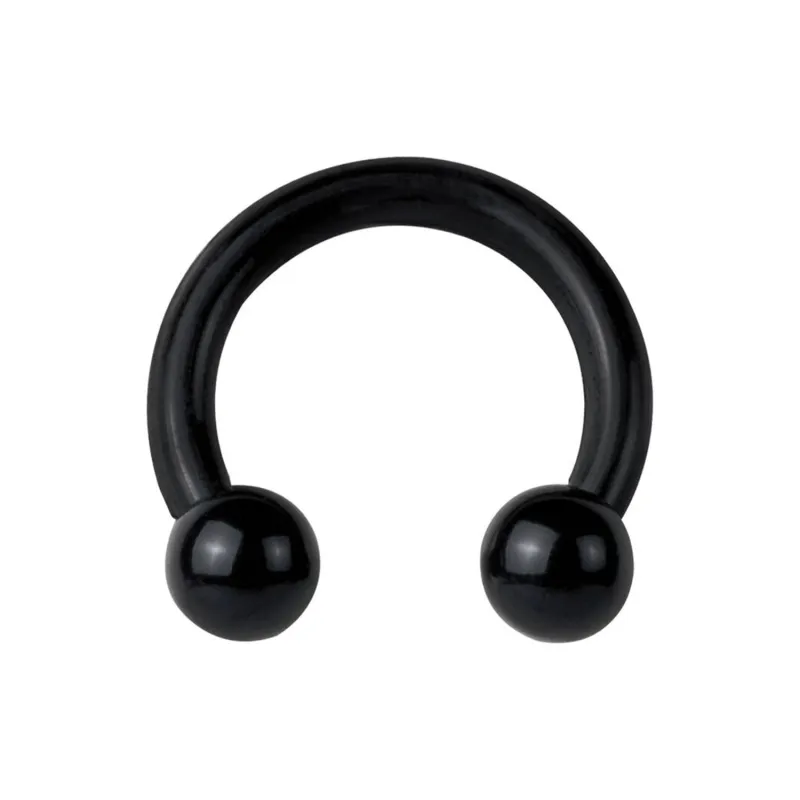 Bioplast Black Circular Barbell Retainer - 1.2 & 1.6 mm