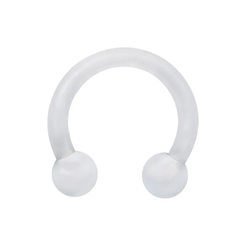 Bioplast Clear Circular Barbell Retainer - 1.2 & 1.6 mm