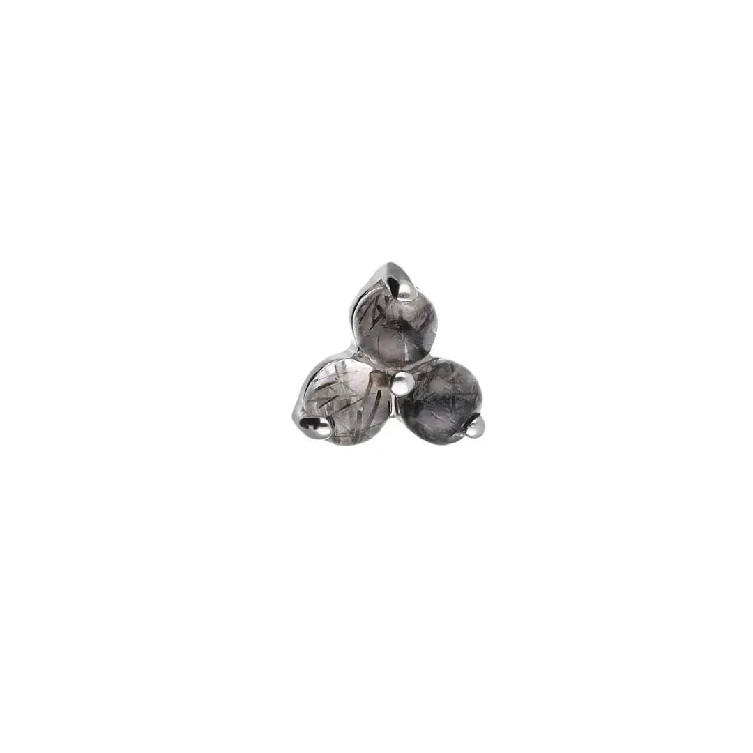 Tremun Titanium Threaded End Trinity - Tourmalated Quartz Tremun Titanium Threaded End Trinity - Tourmalated Quartz