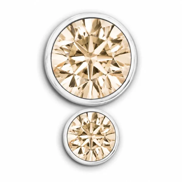 Inari Titanium Internally Threaded Double Facetted Gem - Champagne CZ Inari Titanium Internally Threaded Double Facetted Gem - Champagne CZ