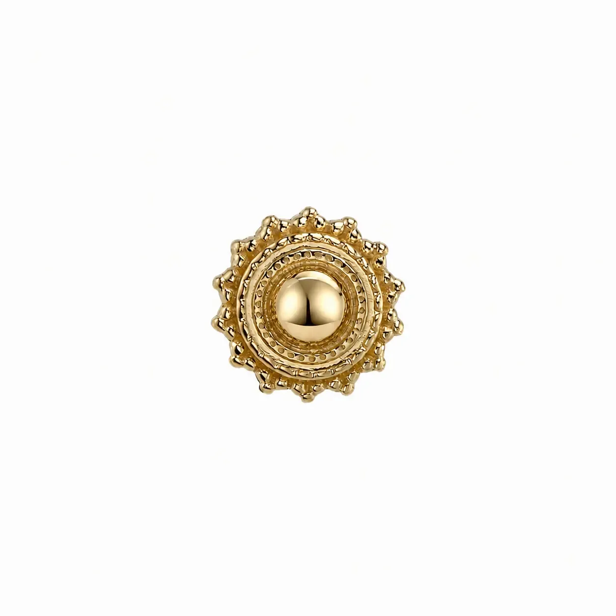 BVLA 14K Gold Threaded  Afghan End