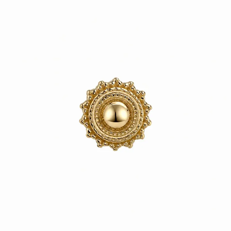 BVLA 14K Gold Threaded  Afghan End