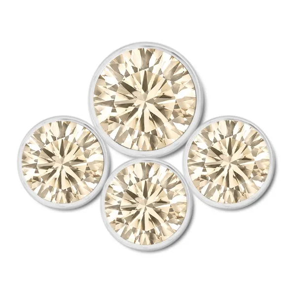 Inari Titanium Internally Threaded Lola 4 - Champagne CZ