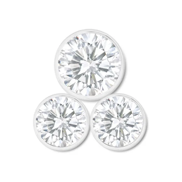 Inari Titanium Internally Threaded Lola 3 - White CZ