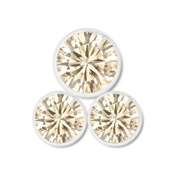 Inari Titanium Internally Threaded Lola 3 - Champagne CZ