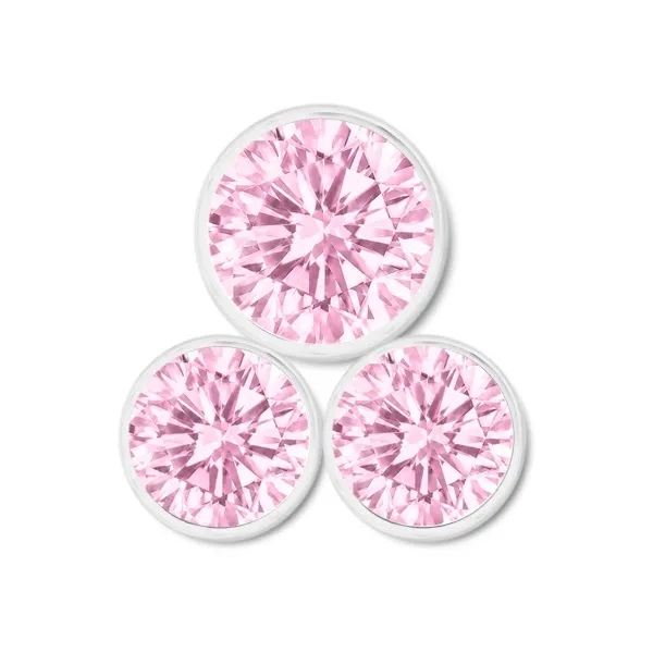 Inari Titanium Internally Threaded Lola 3 - Pink CZ