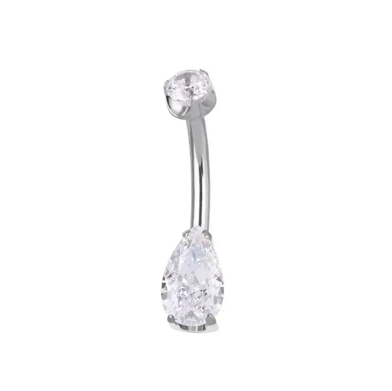 Elyra Internally Threaded Teardrop Navel curve Elyra Internally Threaded Teardrop Navel curve