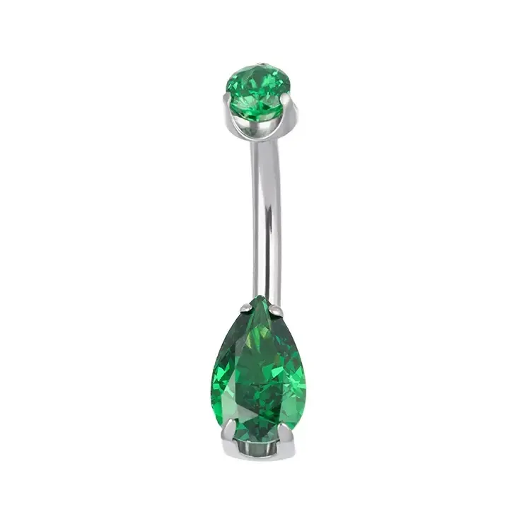 Elyra Internally Threaded Teardrop Navel curve