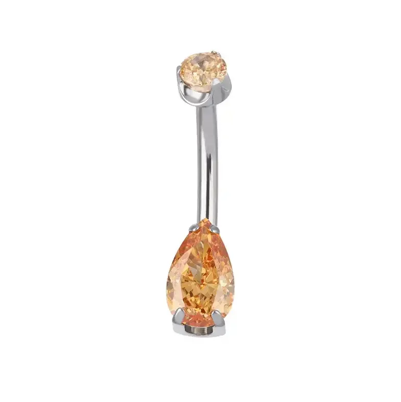 Elyra Internally Threaded Teardrop Navel curve Elyra Internally Threaded Teardrop Navel curve