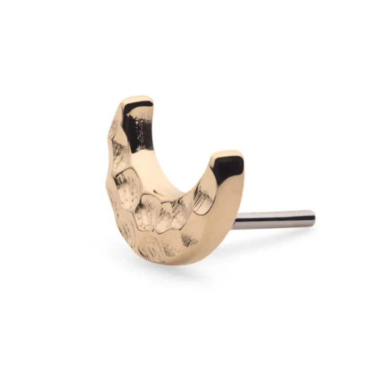 Alchemy Adornment Hammered Moon Threadless End