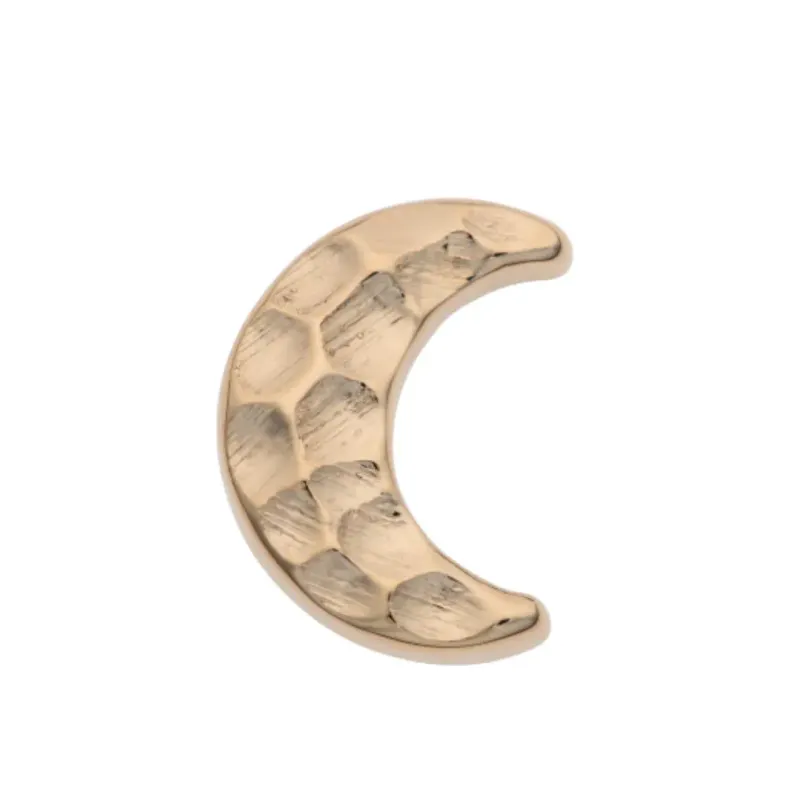 Alchemy Adornment Hammered Moon Threadless End