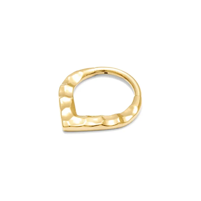 Tawapa Gold bonded Titanium Clicker Ring - Duchess