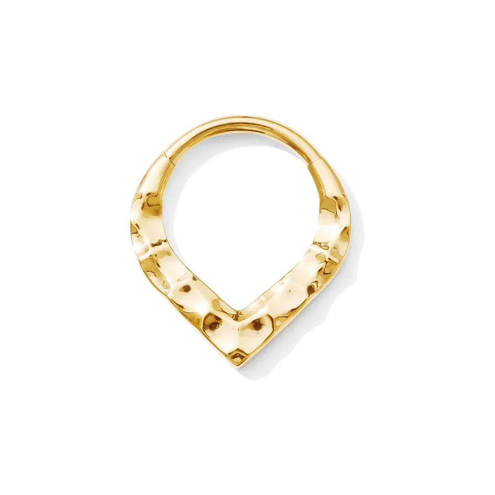 Tawapa Gold bonded Titanium Clicker Ring - Duchess Tawapa Gold bonded Titanium Clicker Ring - Duchess
