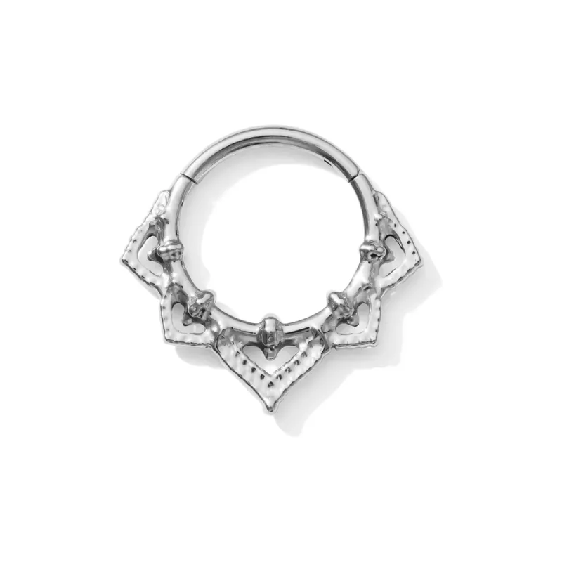 Tawapa Titanium Clicker Ring -Chantilly