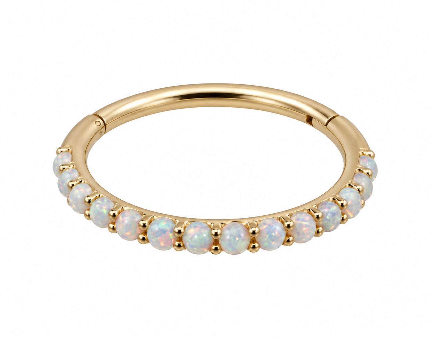 Canasteel 14K Gold Clicker - Opal Cabochon