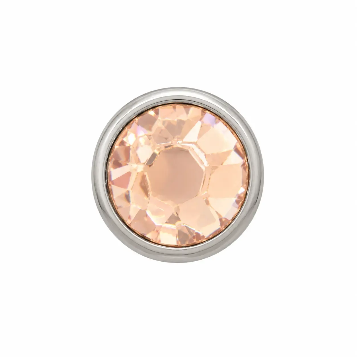 1.6 mm Industrial Strength Threaded Flat Back Gem - Light Peach CZ