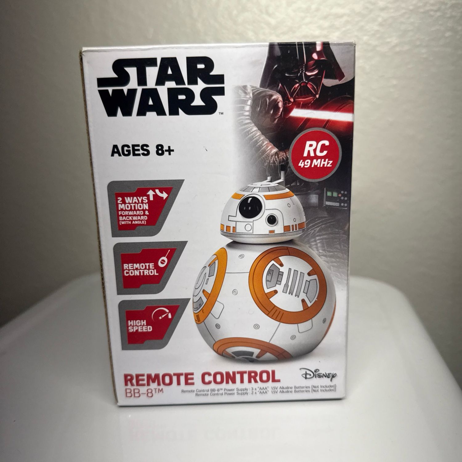 Disney Star Wars BB-8 RC Remote Control Droid 49MHz, Tested, Works