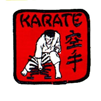 Patch, Logo, Karate in Square