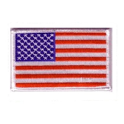 Patch, Flag, USA, White Trim