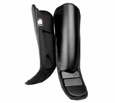 Shin and Instep Guard, Leather, Slip On
