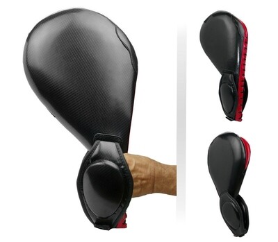 Double Paddle  W/Finger Protector, Adult, Vinyl Black
