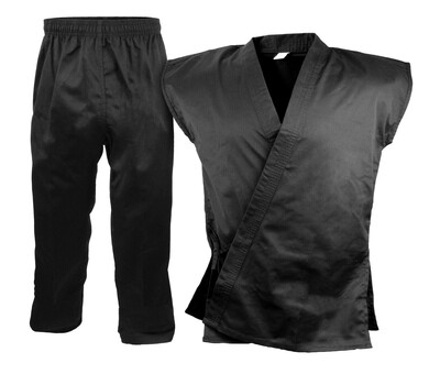 Karate Uniform, Sleeveless, Black