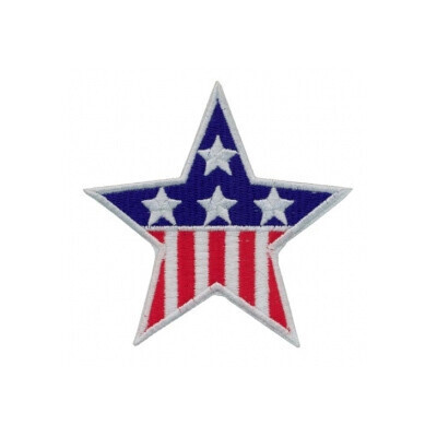 Patch- Achievement, Star, USA Flag, 3"