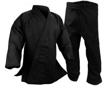Karate Uniform, 12 oz., Black