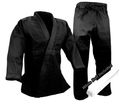 Judo Gi, Single Weave, Black