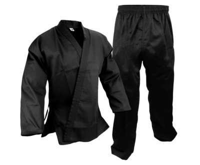 Student Karate Uniform, Light Weight, Black