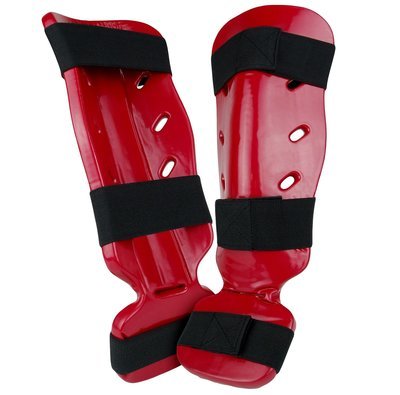 Shin and Instep Guard, Foam, Red