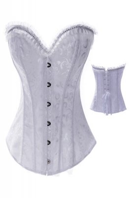 Sexy White Bridal Lingerie Corset