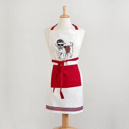 American Dog Cotton Apron