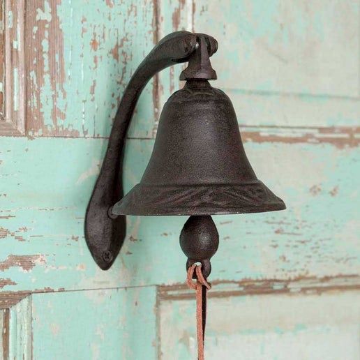 Cast Iron Dinner Bell with Bracket